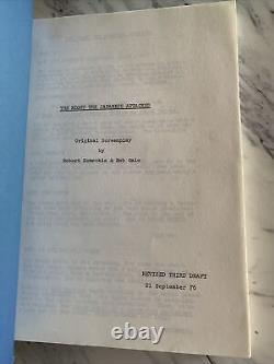 1941, Movie SHOOTING Script, Robert Zemeckis, The Night The Japanese Attacked