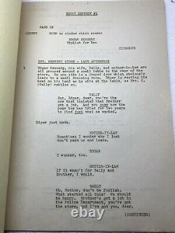 1942 Original Script EDGAR KENNEDY short film Sally Payne Screenplay Short Film