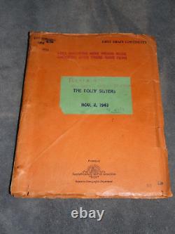 1943 Betty Grable The Dolly Sisters Movie Script First Draft Continuity