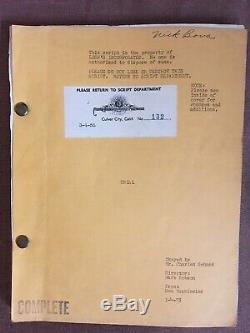 1955, Trial, Vintage Original Movie Film Cinema Screenplay Script