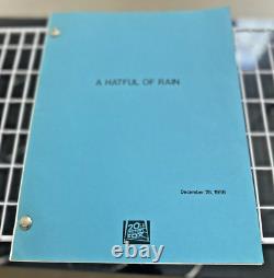 1957 A Hateful of Rain Classic Film Movie Original Vintage Final Script 1956