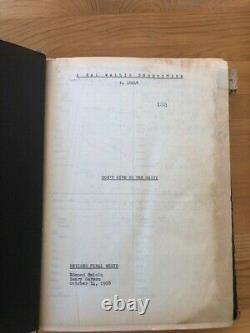 1958 JERRY LEWIS DON'T GIVE UP THE SHIP MOVIE SCRIPT with WARDROBE PHOTOS