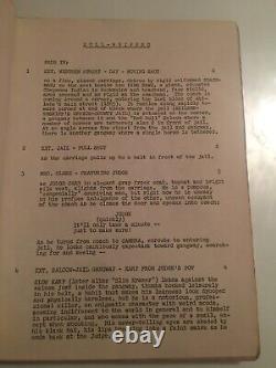 1958 Original Bullwhip Western Movie Script By Adele Buffington & 8 Press Photos