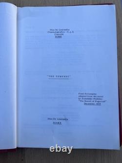 1958 Robert Keith Personal Script Screenplay For The Tempest Movie Capt. Miranov