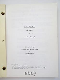 1960 KRISTIN Unproduced SCREENPLAY by ERNEST PASCAL of SIGRID UNDSET Novel