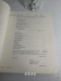 1965 THE SECRET OF MY SUCCESS Original Movie Script Continuity James Booth, MGM