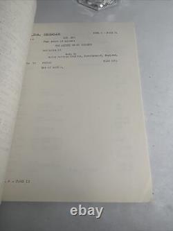 1965 THE SECRET OF MY SUCCESS Original Movie Script Continuity James Booth, MGM
