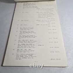1966 AMBUSH BAY Original Movie Script Continuity