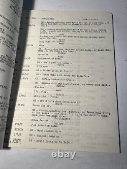 1966 RETURN OF THE GUNFIGHTER Original Movie Script Continuity, Robert Taylor