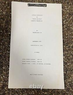 1967-1983 WALT DISNEY Original Movie Script LOT of 12 Rare Disney Collection