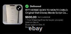 1967-1983 WALT DISNEY Original Movie Script LOT of 12 Rare Disney Collection