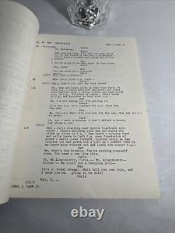 1967 DON'T MAKE WAVES Original Movie Script Continuity Sharon Tate, Tony Curtis