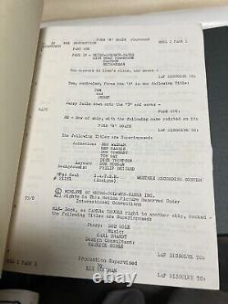 1967 MGM Puss-N-Boats Movie Script Continuity, Chuck Jones, Abe Levitow