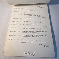 1967 THE HAPPIEST MILLIONAIRE Original Walt Disney Film Movie Script Continuity