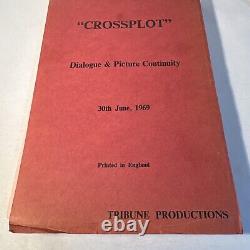 1969 CROSSPLOT Original Movie Script Continuity Roger Moore, Claudie Lange