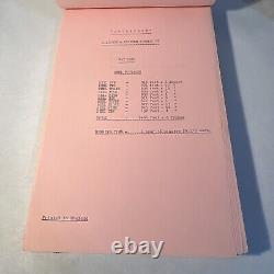1969 CROSSPLOT Original Movie Script Continuity Roger Moore, Claudie Lange