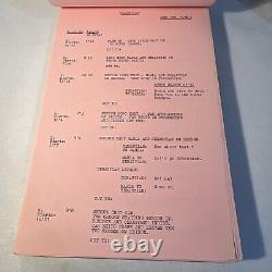 1969 CROSSPLOT Original Movie Script Continuity Roger Moore, Claudie Lange