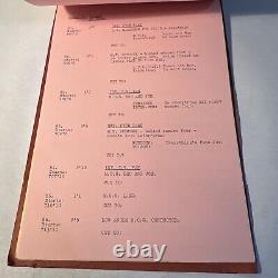 1969 CROSSPLOT Original Movie Script Continuity Roger Moore, Claudie Lange