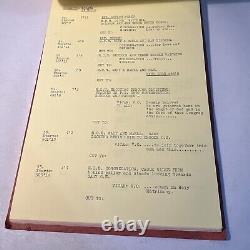 1969 CROSSPLOT Original Movie Script Continuity Roger Moore, Claudie Lange