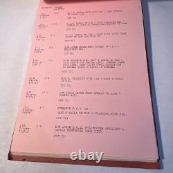 1969 CROSSPLOT Original Movie Script Continuity Roger Moore, Claudie Lange