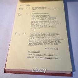 1969 CROSSPLOT Original Movie Script Continuity Roger Moore, Claudie Lange