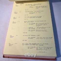 1969 CROSSPLOT Original Movie Script Continuity Roger Moore, Claudie Lange
