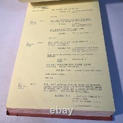 1969 CROSSPLOT Original Movie Script Continuity Roger Moore, Claudie Lange