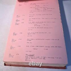 1969 CROSSPLOT Original Movie Script Continuity Roger Moore, Claudie Lange