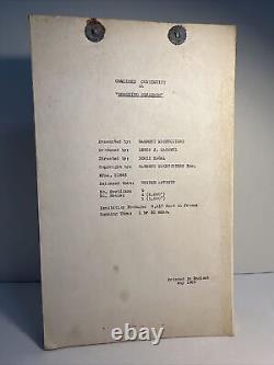 1969 MOSQUITO SQUADRON Original Movie Script Continuity David McCallum, S. Neve