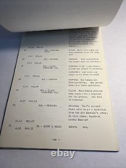 1969 MOSQUITO SQUADRON Original Movie Script Continuity David McCallum, S. Neve