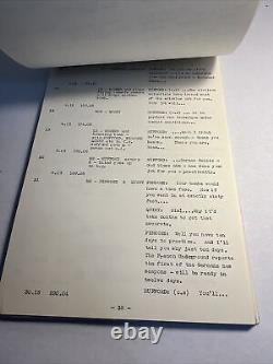 1969 MOSQUITO SQUADRON Original Movie Script Continuity David McCallum, S. Neve