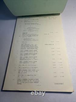 1969 NUMBER ONE Original Movie Script Continuity Charlton Heston, Jess Walter