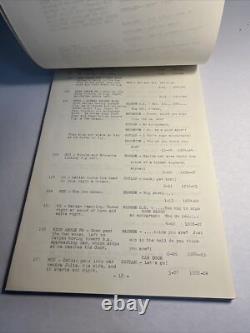 1969 NUMBER ONE Original Movie Script Continuity Charlton Heston, Jess Walter
