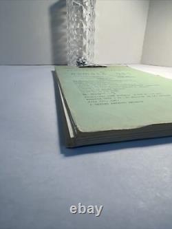 1969 NUMBER ONE Original Movie Script Continuity Charlton Heston, Jess Walter
