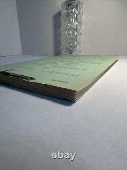 1969 NUMBER ONE Original Movie Script Continuity Charlton Heston, Jess Walter