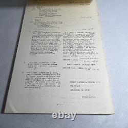 1969 POPI Original Movie Script Continuity Alan Arkin, Rita Moreno