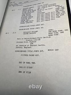 1970 ONE MORE TIME Original Movie Release Script Sammy Davis Jr, Peter Lawford