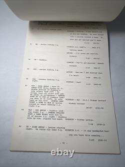 1970 THE ANGEL LEVINE Movie Script Continuity Jan Kadar, Zero Mostel, Belafonte