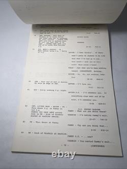 1970 THE ANGEL LEVINE Movie Script Continuity Jan Kadar, Zero Mostel, Belafonte