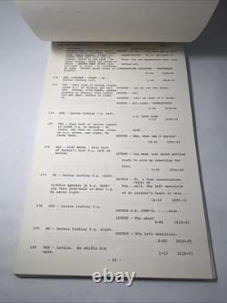 1970 THE ANGEL LEVINE Movie Script Continuity Jan Kadar, Zero Mostel, Belafonte