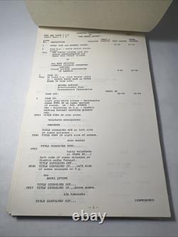 1970 THE ANGEL LEVINE Movie Script Continuity Jan Kadar, Zero Mostel, Belafonte