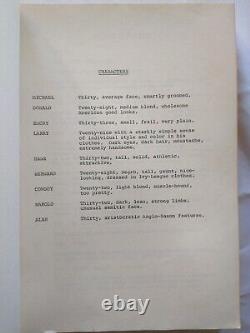 1970 THE BOYS IN THE BAND Original Movie Script by Mart Crowley LGBTQ