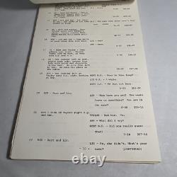 1970 THREE Original Movie Script Continuity Charlotte Rampling, Robie Porter