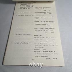 1970 THREE Original Movie Script Continuity Charlotte Rampling, Robie Porter