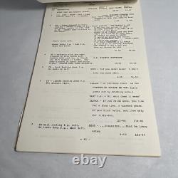 1970 THREE Original Movie Script Continuity Charlotte Rampling, Robie Porter