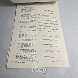 1970 THREE Original Movie Script Continuity Charlotte Rampling, Robie Porter