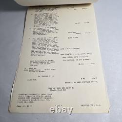1970 THREE Original Movie Script Continuity Charlotte Rampling, Robie Porter