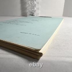 1970 THREE Original Movie Script Continuity Charlotte Rampling, Robie Porter