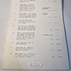 1971 THE HUNTING PARTY Original Movie Script Continuity Actor Gene Hackman
