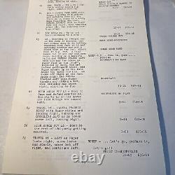1971 THE HUNTING PARTY Original Movie Script Continuity Actor Gene Hackman